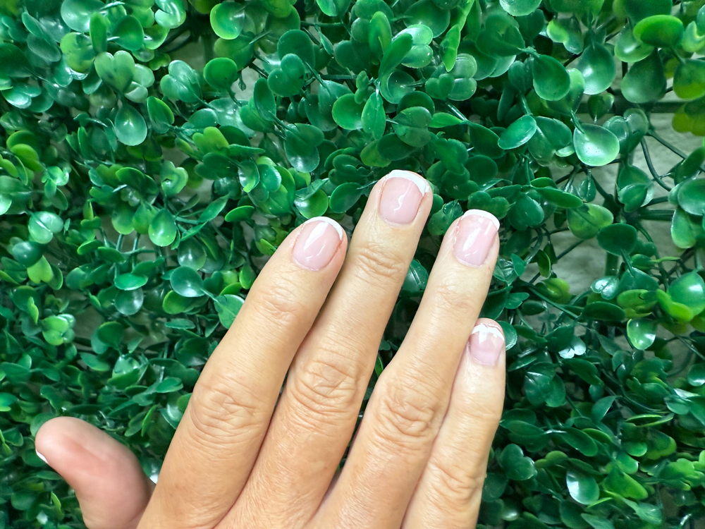 French Tip Natural Nails at Creepin Cute Collective in Twentynine Palms, CA
