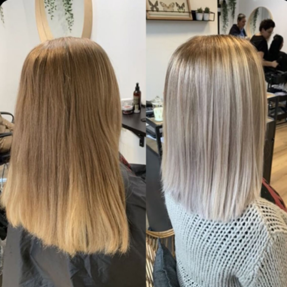 HIGHLIGHTS | PARTIAL + BLOW DRY at Hoss Boss Hair in Angola, IN