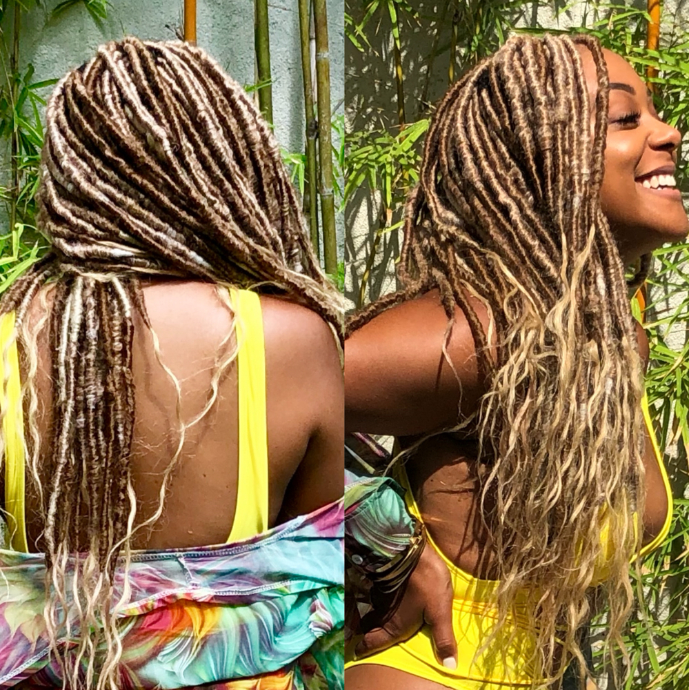 Goddess Locs w/ Human Hair Ends