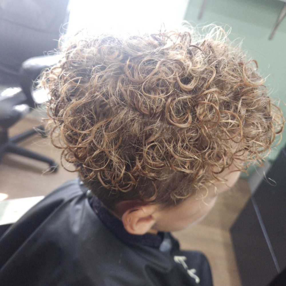 Perm Short Hair at Devins Beauty Studio in Sanford, MI