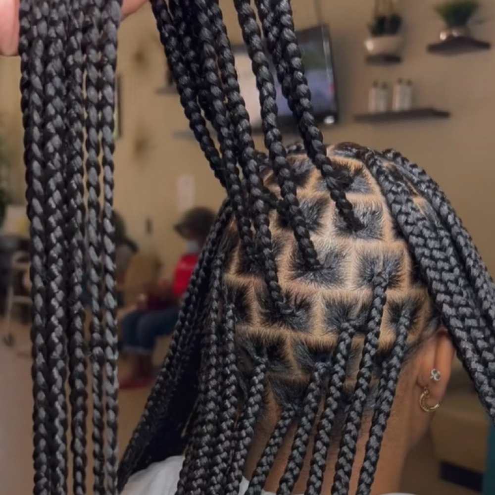 Large Knotless Braids at Quin's Hair Braiding in Upper Marlboro, MD