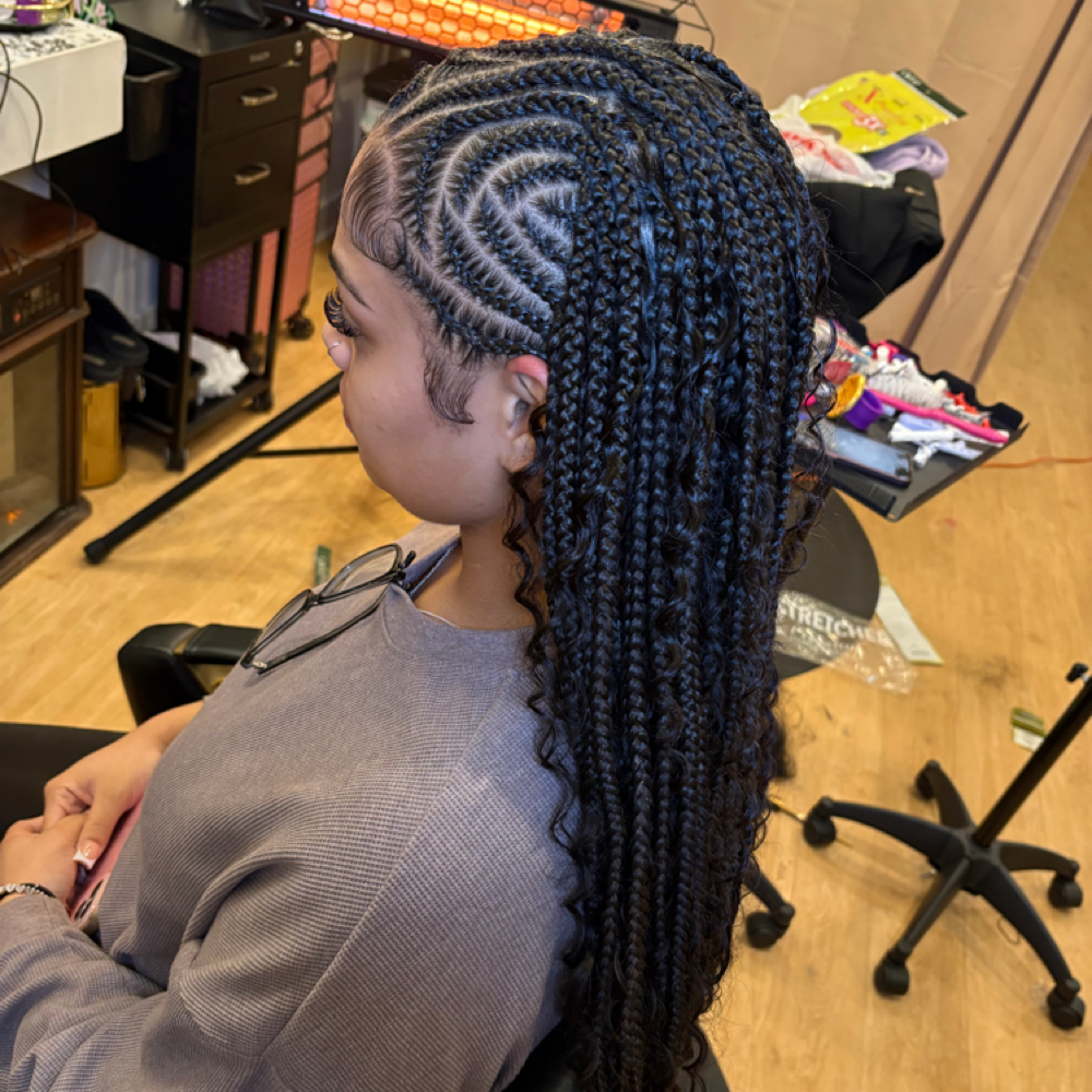 Top Tribal/ Fulani Braids (Only) at Bonitaa Beauty Co. in Syracuse, NY