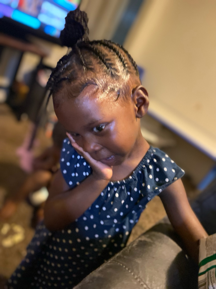 Kids Simple Braid Styles Large at Anointed Hands Braids By Ty in Mesquite, TX