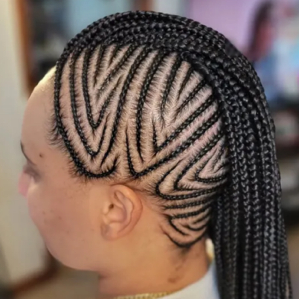 Braided Mo Hawk at Miracle Handz Hair Salon in Fairborn, OH