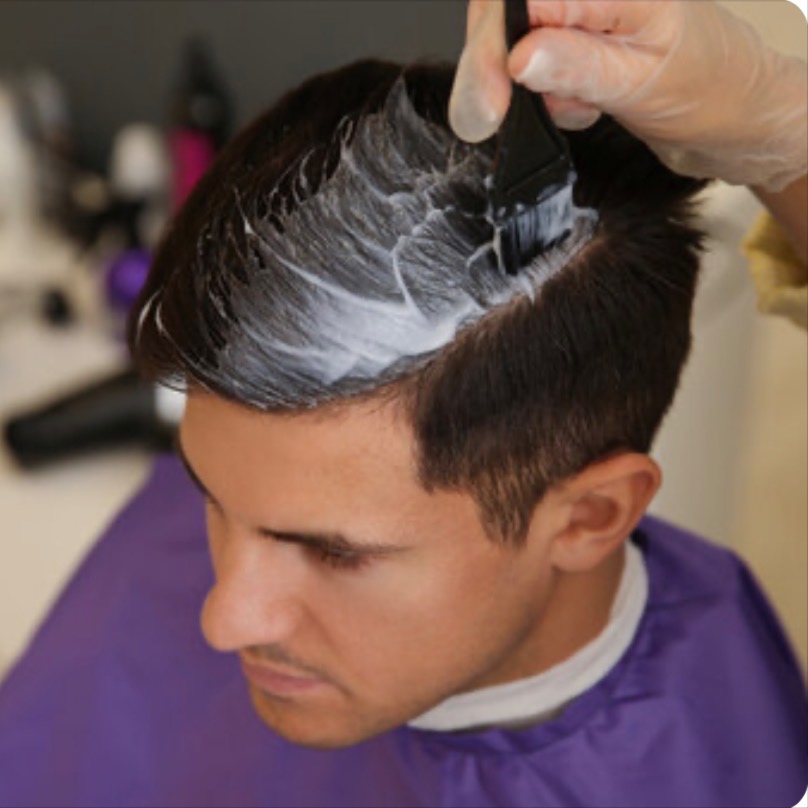 Mens semi color at AO Studio & Co. in Hayward, WI