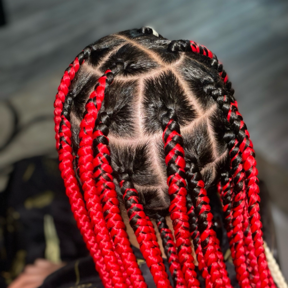 Jumbo Knotless Braids at Red Rose Styles LLC. in Moore, OK
