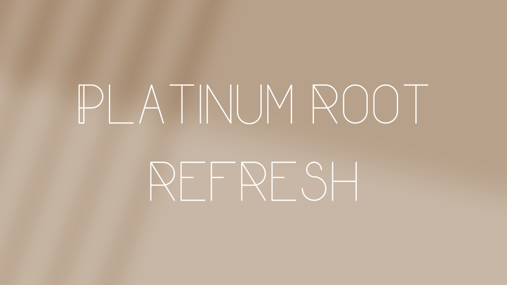 Platinum Root Retouch + Toner