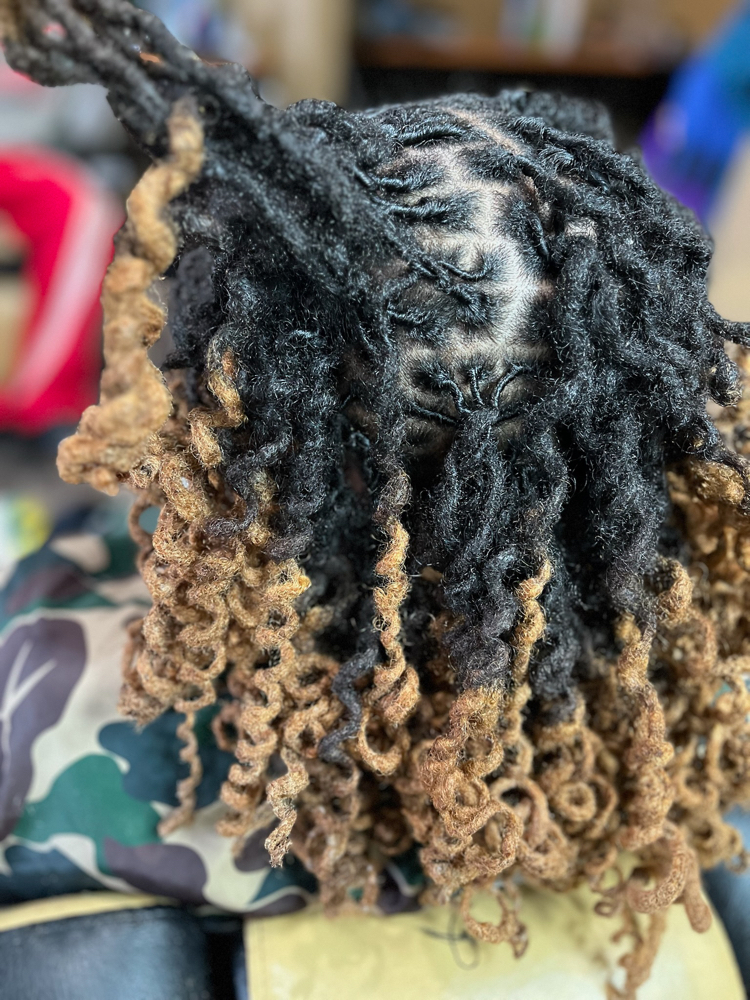 Full Head Loc Curls