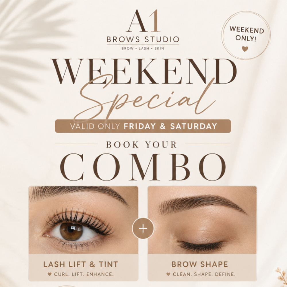 Weekend Lash and brow combo at A1browsstudio in Cincinnati, OH