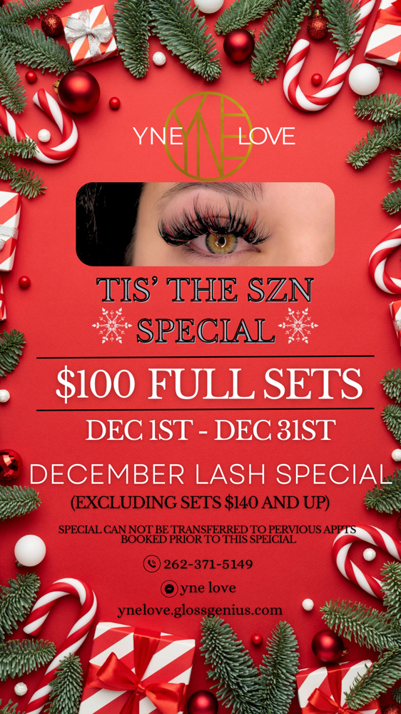 $100 Full Set Holiday Special