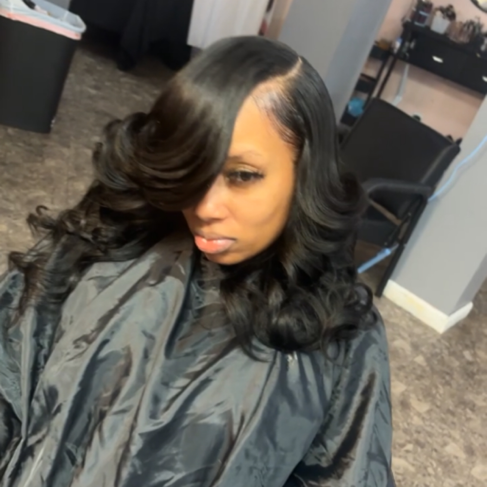 Quick Weave Leave Out at Blaque Beauty Hair Boutique in Birmingham, AL