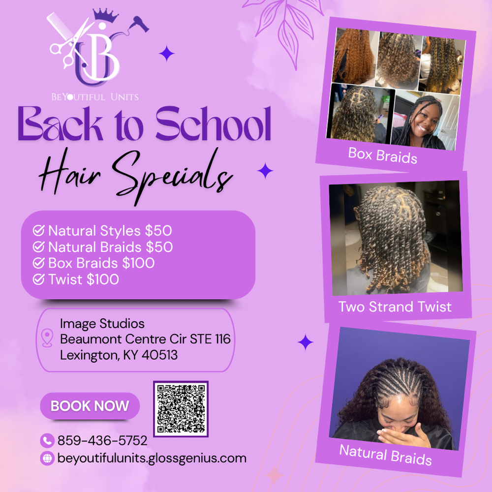 Back To School Special at BeYOUtiful Units in Lexington, KY