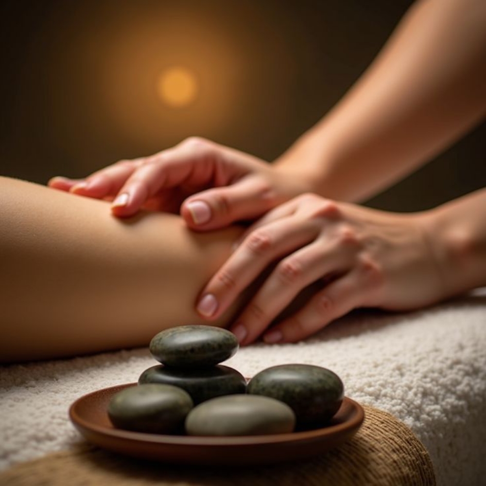 Hot Stone Massage at Amethyst Moon Wellness & Massage LLC in Cambridge, WI
