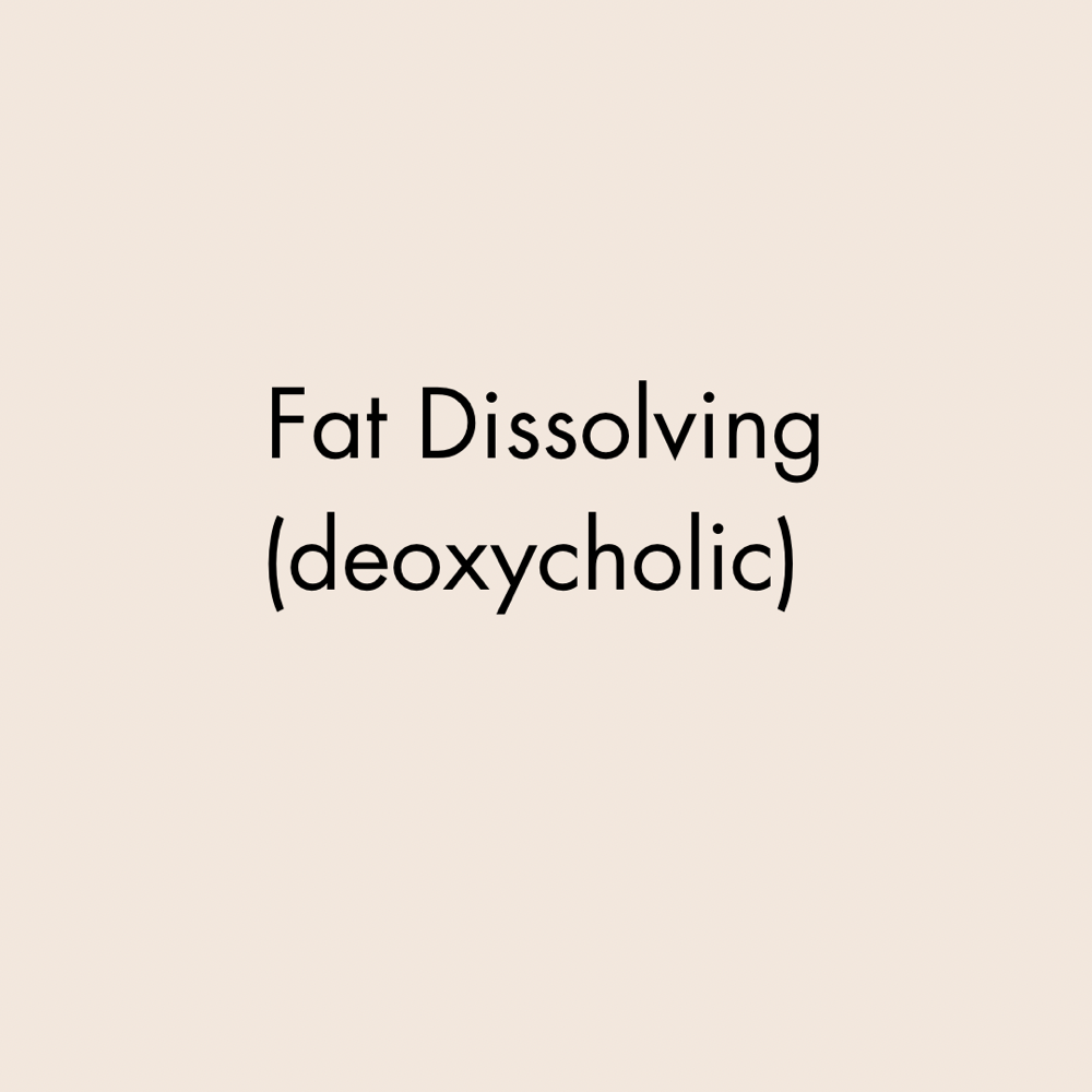 Fat Dissolving (Deoxycholic Acid)