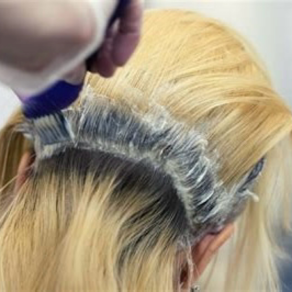 Bleach Retouch at Iron & Ivy Salon in Baytown, TX