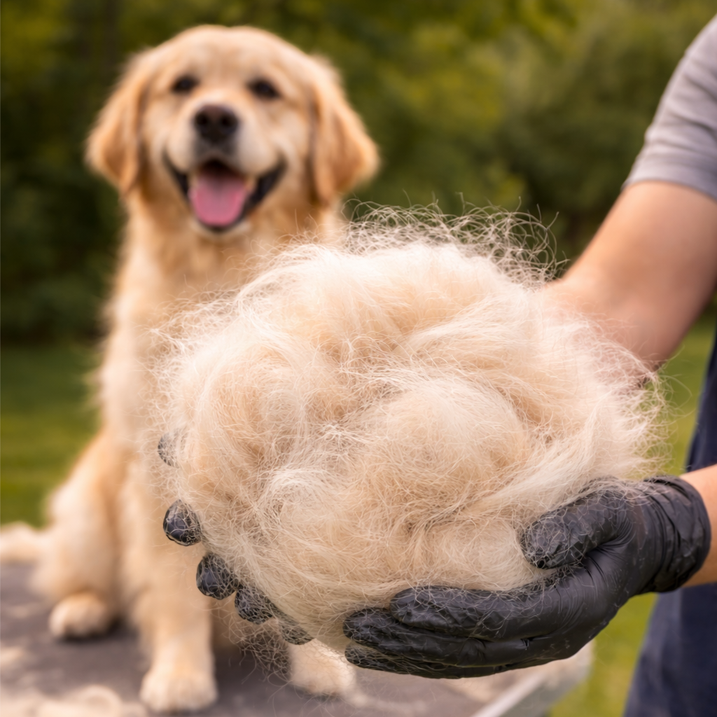 De-Shedding Treatment at Tuolumne Tails Grooming in Tuolumne, CA