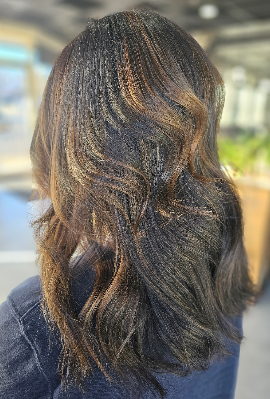 Reverse Balayage, Root Melt, & Cut