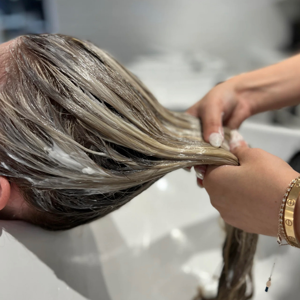 Toner/ Gloss + Blowout at Salon Atelier in Columbus, OH