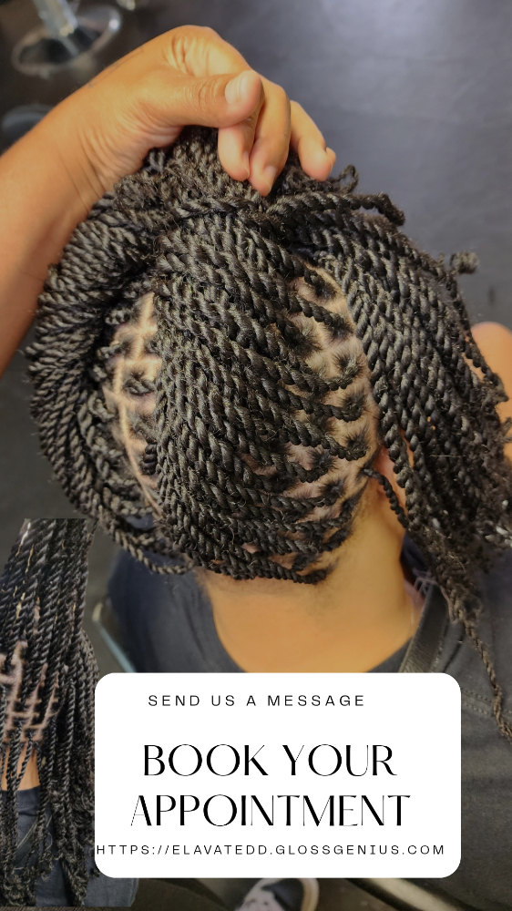 Med Shoulder Kinky Twists