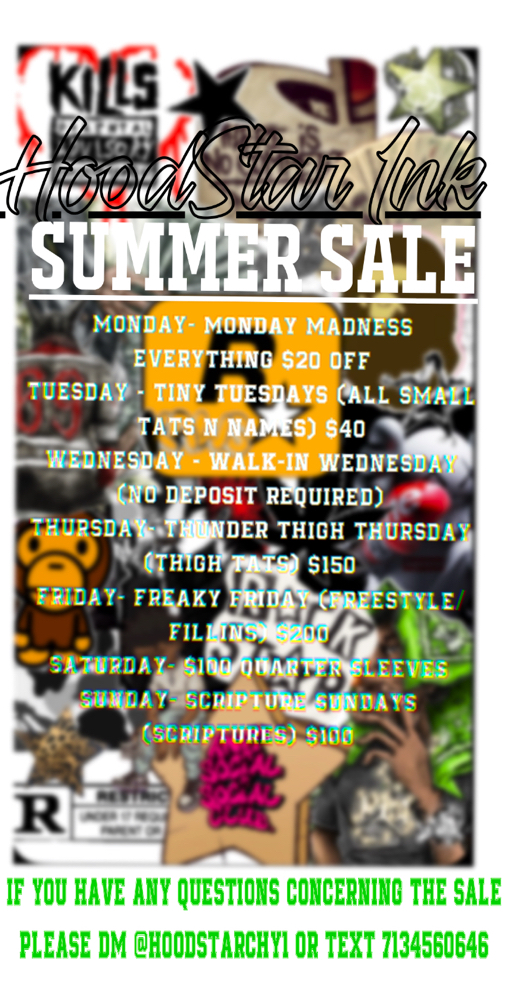 Monday Madness $20 Off