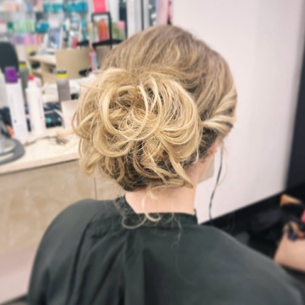 Hair Updo w/ Curls at Courtney Ward @ Pretty Poison Beauty Parlor in Johnson City, TN