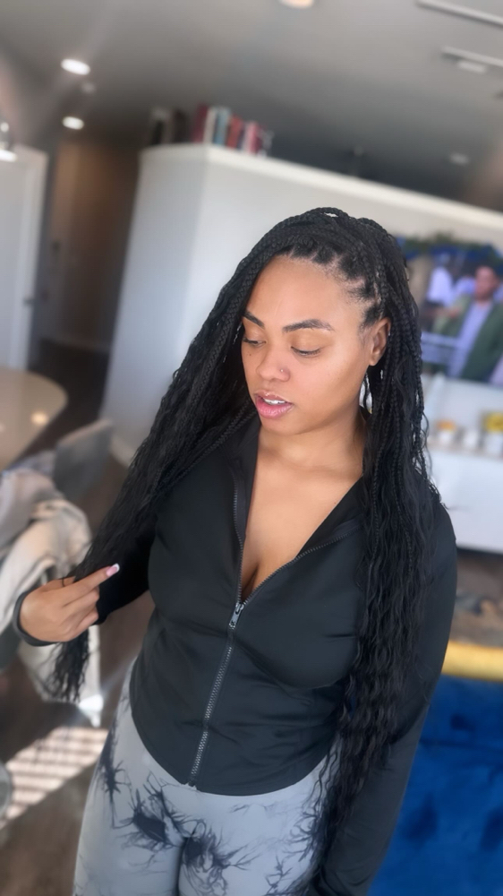 Boho Medium Traditional Box Braids