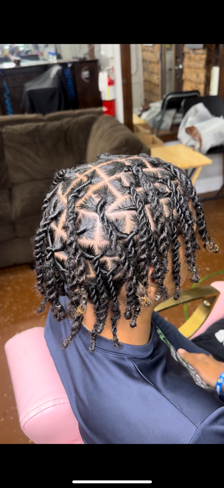 loc retwist + style