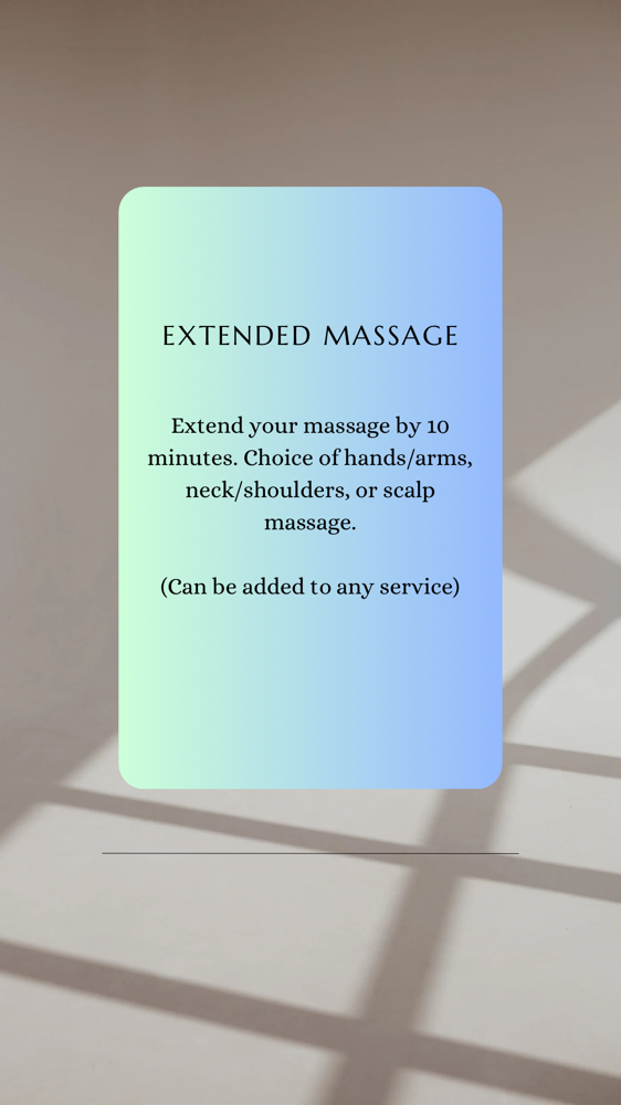 Extended Massage