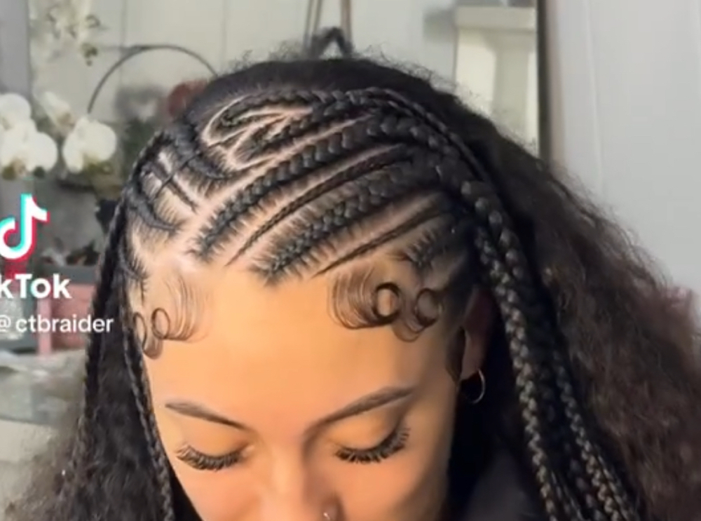 HALF BRAIDS WITH HEART
