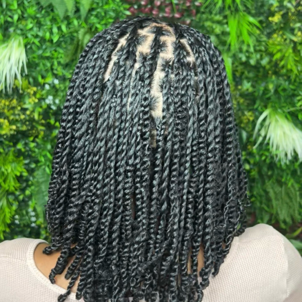 Two Strand Twists (Braided Root) at Soulful Strands in Clifton, NJ