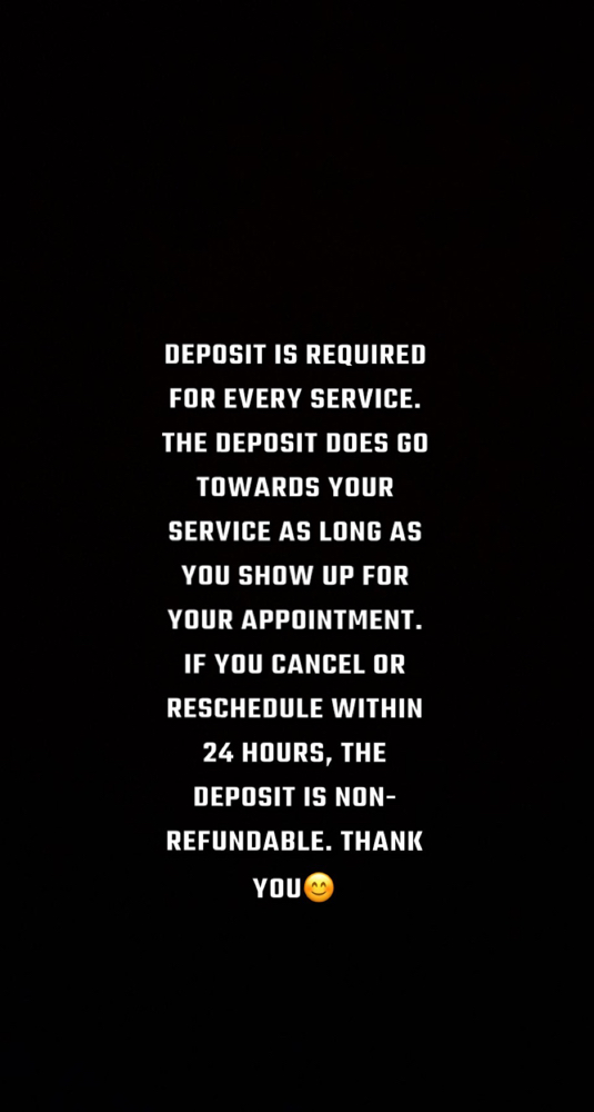 Deposit Required For Confirmation