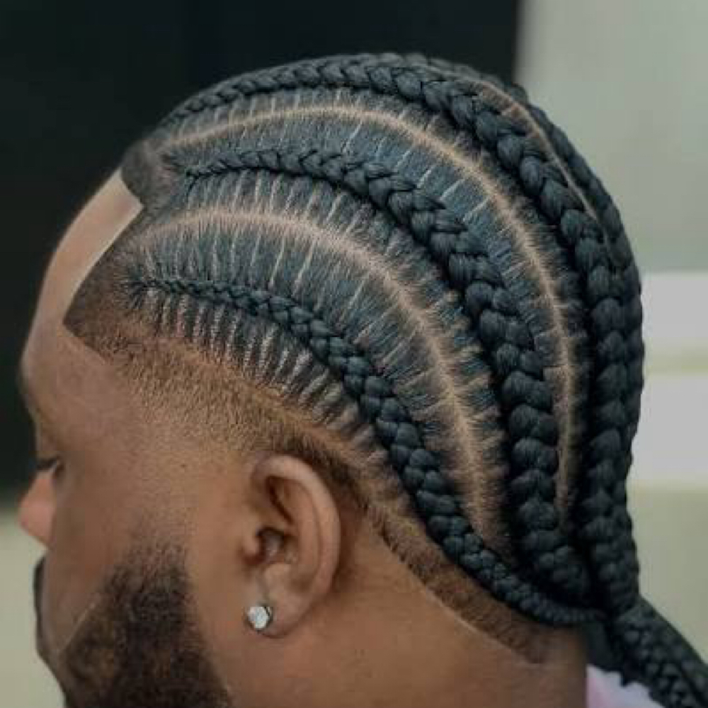 Straight Back Cornrow at MakeBraids_byVG in Willimantic, CT