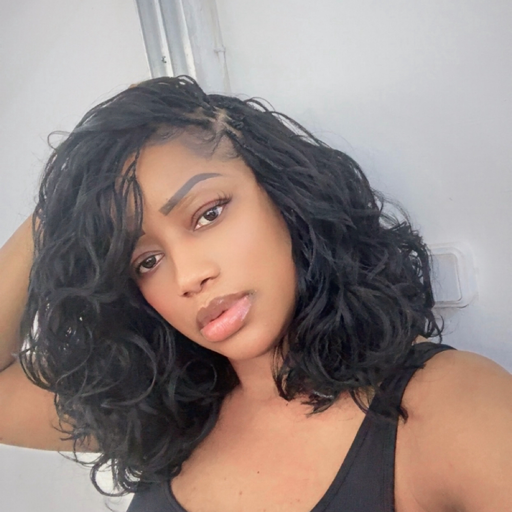 FRENCH CURLY BOHO at Glam Braids in Marietta, GA