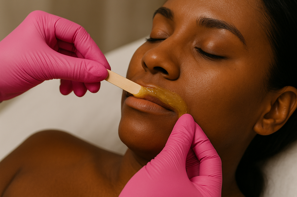Lip wax at A’Nicole Beauty Bar in Mesquite, TX