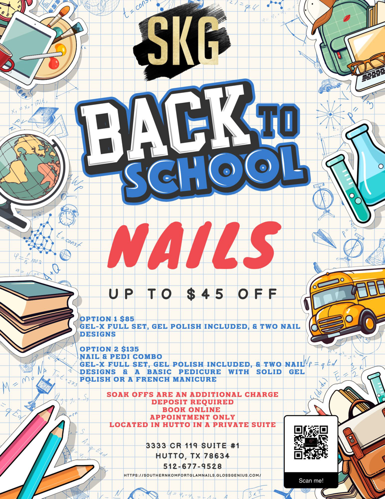 Back To School Nail Specials