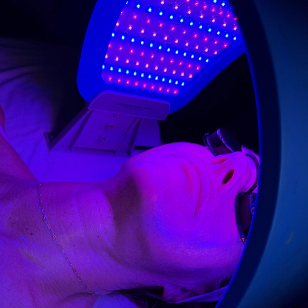 LED facial at Stacey Carta Skin Care in Concord, CA