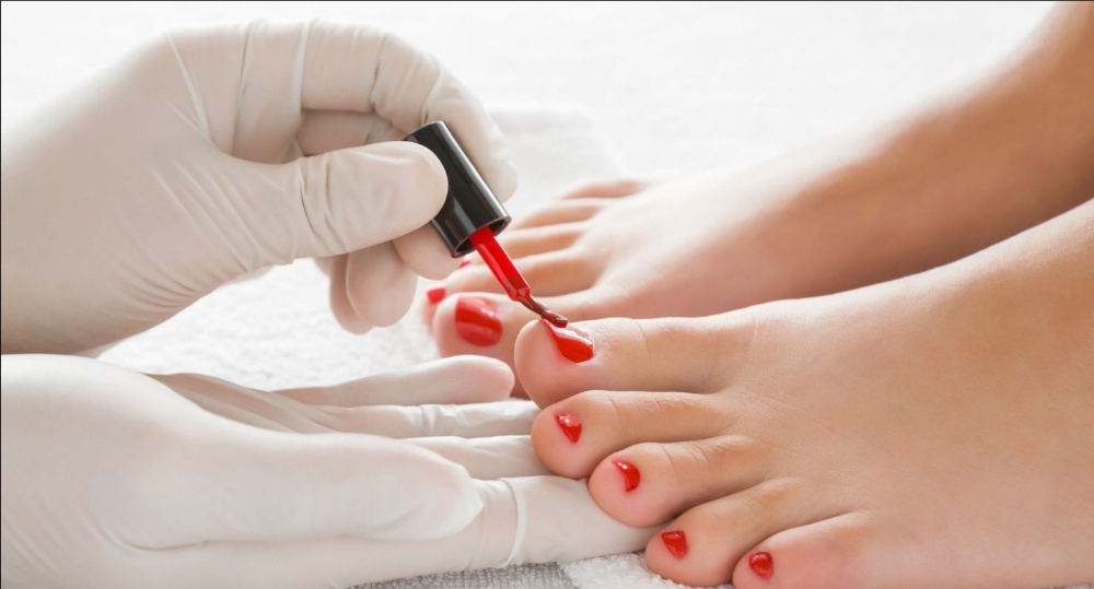 Regular Polish Pedicure at SKIN AND NAILS BY MALLORY in Springfield, OH