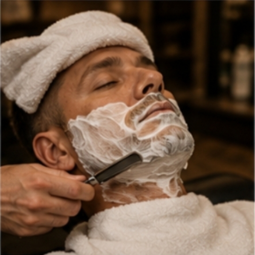 Staight Razor Shave (Stand Alone) at Gregory's Salon & Spa LLC in Woodcrest, CA