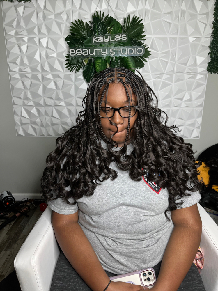 french curl braids