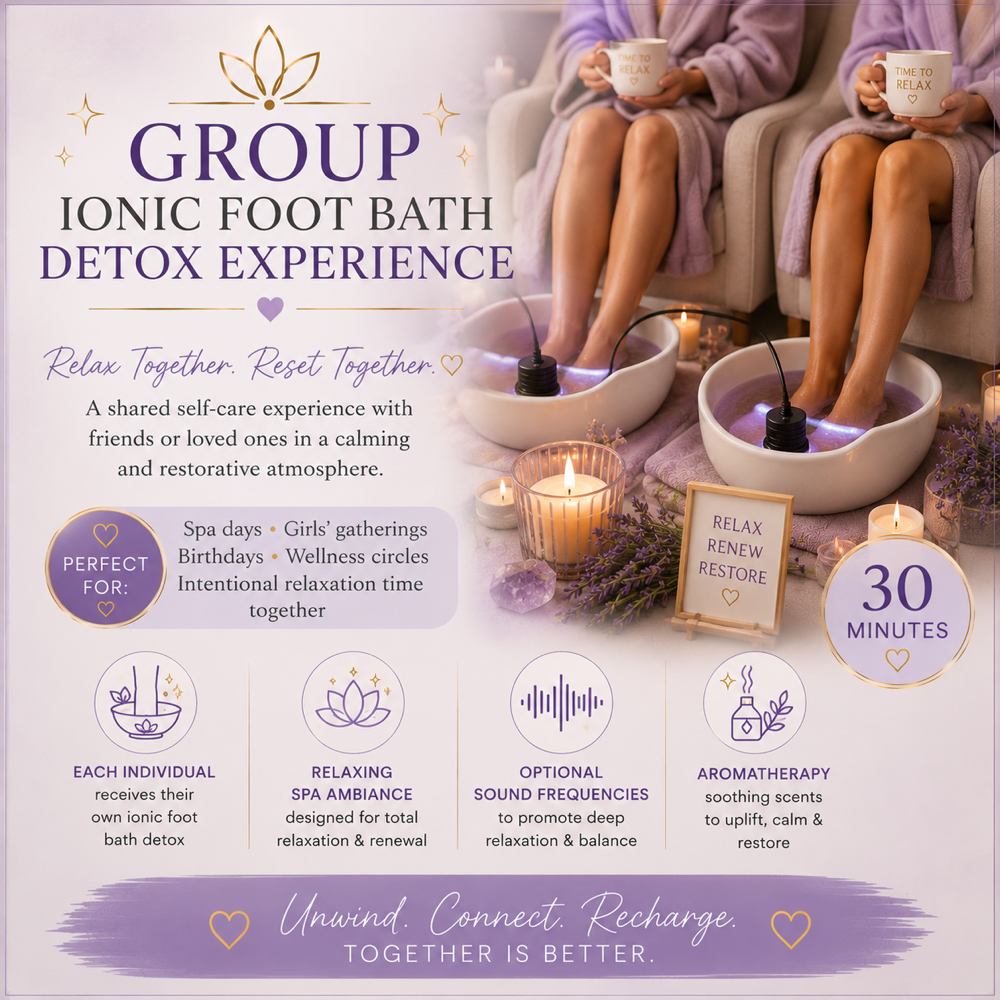 Group Ionic Foot Bath Detox at Sabrina’s Spa Shop in Spring Hill, FL