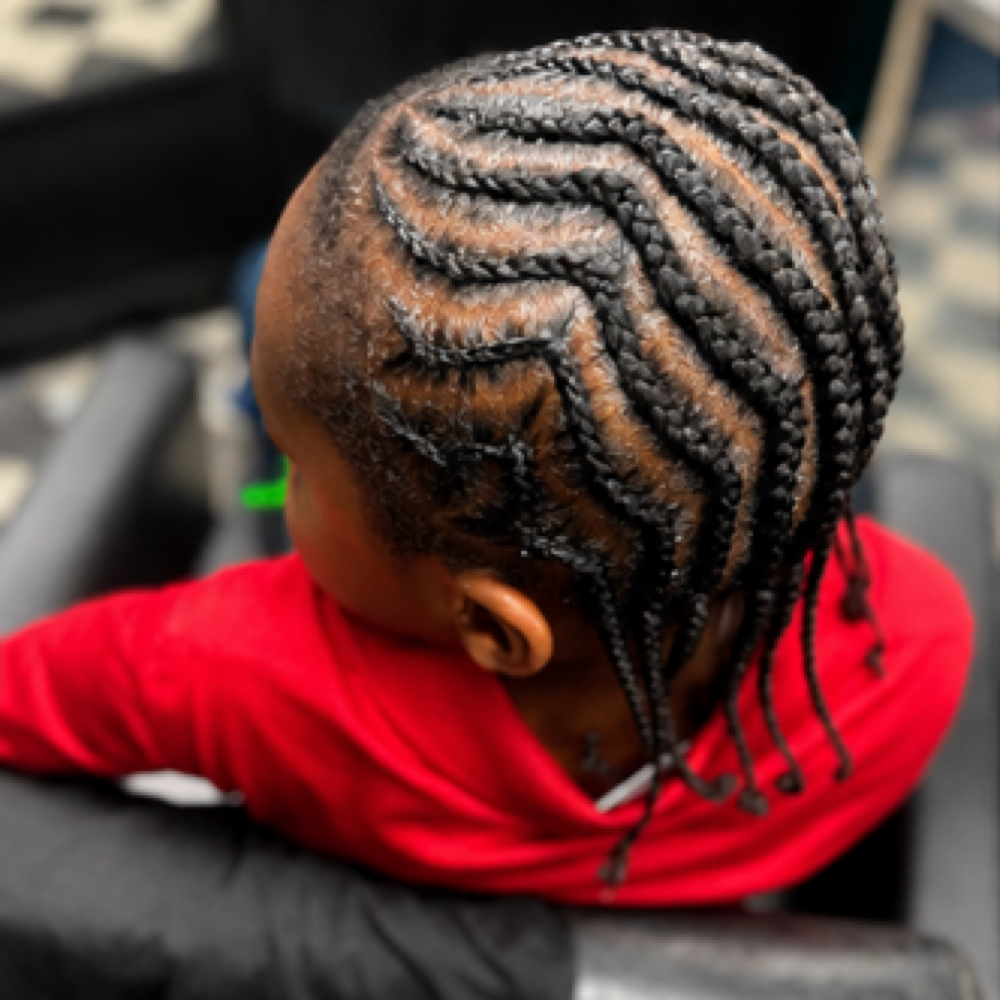 Boys Basic Cornrows at B Diva Braids and Locs in Statesville, NC