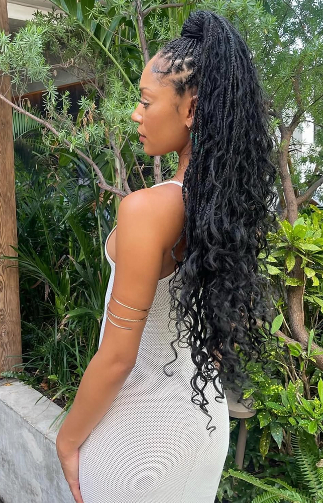 Small Goddess (Boho) Braids - Butt Length