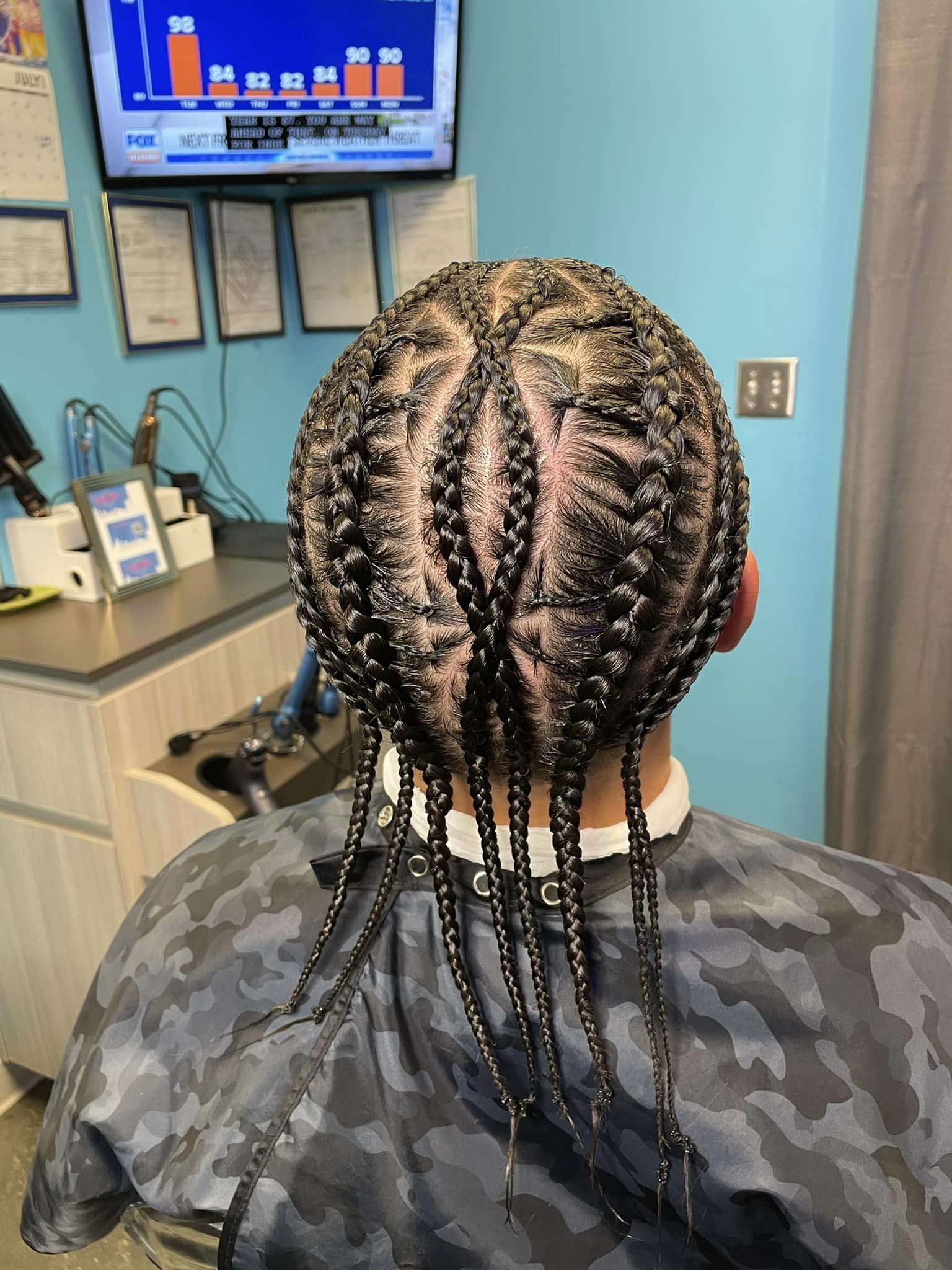 Stitch Braids on Natural Hair (8)