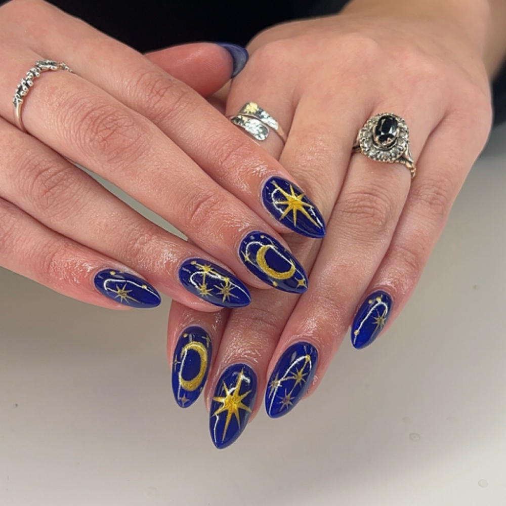 Full Set w/ Tier 2 Nail Art at Nails by Bunny in Southgate, MI