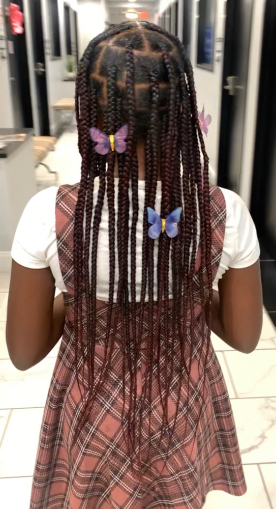 Kids Braids Knotless Braids Med/lar