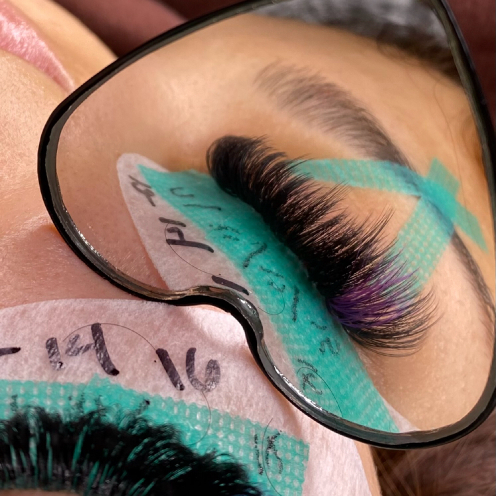 Colored Lashes at Lashed By Yay in Camp Hill, PA