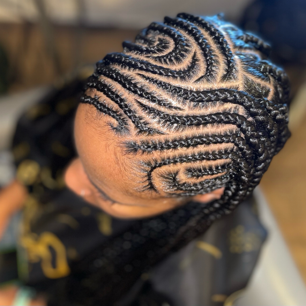 Small Fulani Braids at Red Rose Styles LLC. in Moore, OK