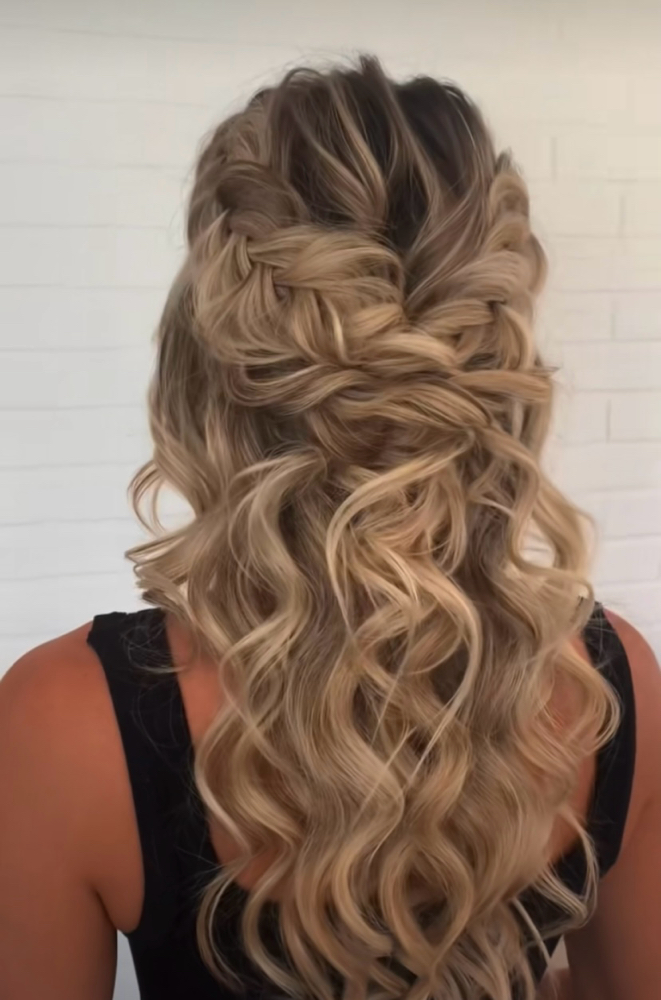 Formal Hair Down at To Be Crowned By Nina Lynn in Emmaus, PA