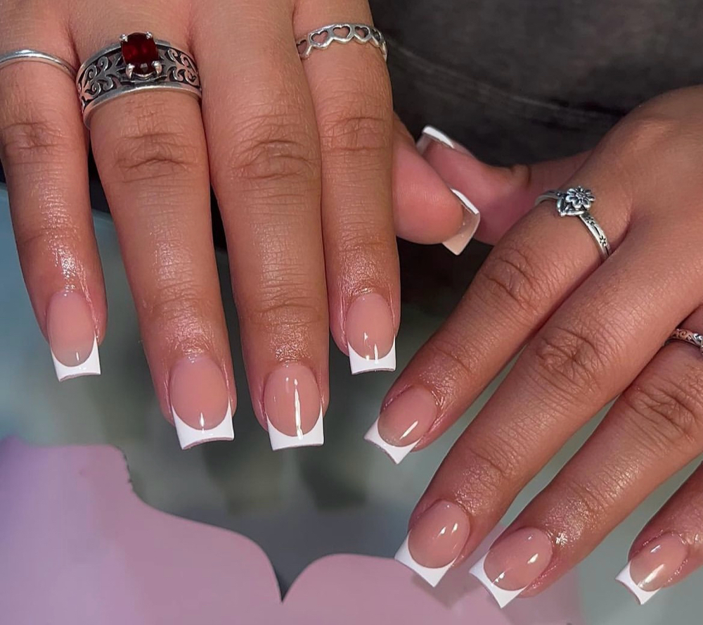 French Gel X Nail Art