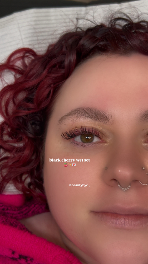 Colored Eyelash Accent Or Decal